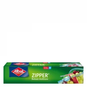 Bolsas Multiusos con Cierre Cremallera Zipper 3l. Albal 8 Ud.