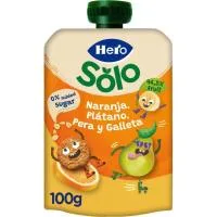 Bolsita de Naranja-plátano-galleta Hero, Doypack 100 G