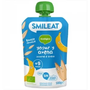 Bolsita de Yogur y Avena desde 12 Meses Ecológico Smileat 100 G.
