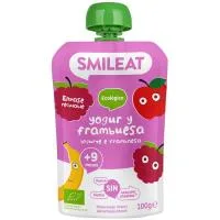 Bolsita de Yogur y Frambuesa Bio Smileat, Doypack 100 G