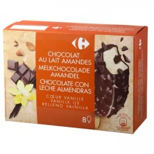 Bombón Chocolate con Leche Almendras y Vainilla Carrefour 8 Ud.