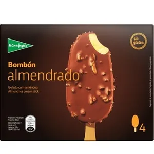 Bombón Helado Almendrado sin Gluten 4 Unidades  el Corte Ingles 440 ML