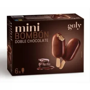 Bombón Helado de Chocolate Doble Cobertura Gely 6 Uds.