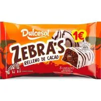 Bombon Zebra Dulcesol, Paquete 120 G