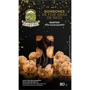 Bombones de Foie Gras de Pato con Crujiente de Almendras sin Gluten Martiko