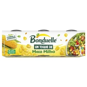 Bonduelle Maíz en Grano un Toque de Pack 3 Uds. X 65 G 210 G