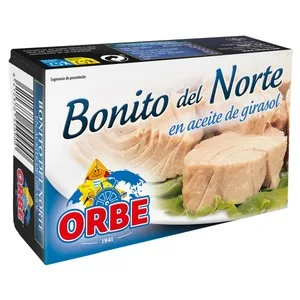 Orbe Bonito en Aceite de Girasol 72 Gr.