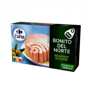 Bonito del Norte en Aceite de Oliva Carrefour Extra 72 G.