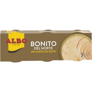 Bonito del Norte en Aceite de Oliva Pack 3 Albo