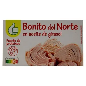 Producto Alcampo Bonito Norte en Aceite de Girasol 72 G.
