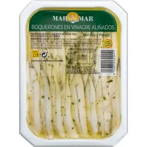 Boquerones Aliñados con Ajo y Perejil 60 Gr