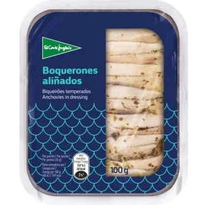 Boquerones Aliñados con Ajo y Perejil el Corte Ingles