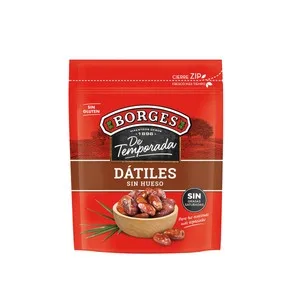 Borges Dátiles sin Hueso, Dulces, Sabrosos y sin Gluten 200 G.