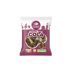 Botellitas de Goma Sabor Cola Carrefour Classic sin Gluten 250 G.