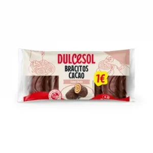 Bracitos Cacao Relleno de Trufa Dulcesol 4 Ud.