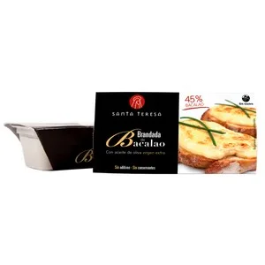 Santa Teresa Brandada de Bacalao, Elaborada con Aceite de Oliva Virgen Extra y sin Aditivos ni Consevantes Santa Teresa 170 G.