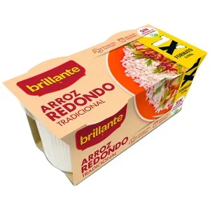 Brillante Arroz Redondo en Tarrina Paquete de 2 Uds X 200 G. 400 G
