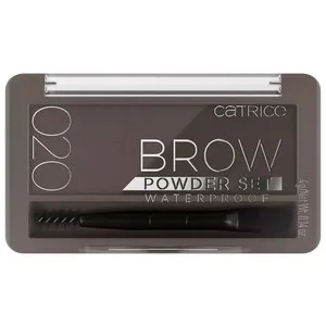 Catrice Brow Powder Tono 010 Ash Blond Sombras Waterproof para Cejas, con Pincel y Cepillo.