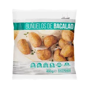 Buñuelos de Bacalao Hacendado Ultracongelados 0.4 KG