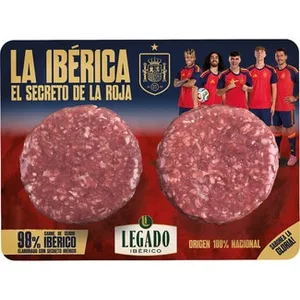 Burger de Cerdo Ibérico el Secreto de la Roja 2 Unidades Elpozo