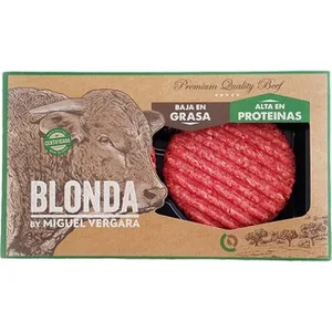 Burger Meat de Vacuno Blonda Baja en Grasa sin Gluten y sin Lactosa 2 Unidades Miguel Vergara