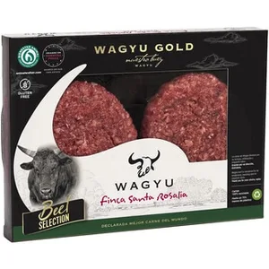 Burger Meat de Vacuno de Raza Wagyu Argentino sin Gluten 2 Unidades  Pampeana 300 G