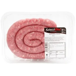 Butifarra Artesanal Fresca en Rosca, sin Gluten y sin Lactosa Selecciona 600 G