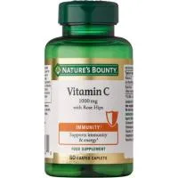 Vitamina C 1000 Mg Escaramujo Nature's Bounty, Bote 60 Uds