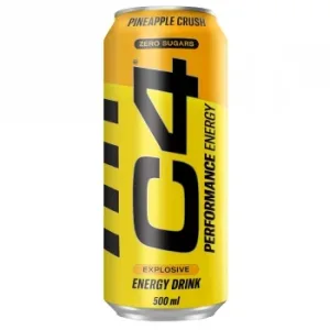 C4 Energy Bebida Energética Sabor Piña sin Azúcar Lata 500 Ml.