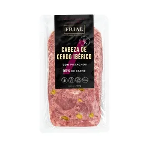 Frial Cabeza de Cerdo Ibérico con Pistachos, Cortado en Lonchas Frial 150 G.