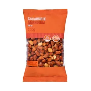 Cacahuete Frito y Salado Hacendado con Piel 0.25 KG
