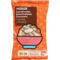 Cacahuetes con Cáscara Tostados con Sal Eroski, Bolsa 400 G