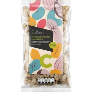Cacahuetes Salados Tostados con Cáscara el Corte Ingles Selection