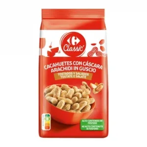 Cacahuetes Tostados y Salados Classic Carrefour 400 G.