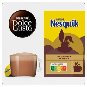 Cacao en Cápsulas Nesquik Nescafe Dolce Gusto 16 Unidades de 16 G.