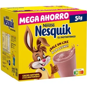 Cacao en Polvo Instantáneo sin Gluten  Nestle Nesquik 5 KG
