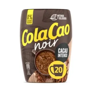 Cacao Soluble Cola Cao Noir sin Azúcar Añadido 300 G.