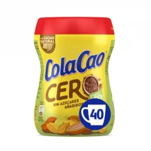 Cacao Soluble con Fibra Cola Cao Cero sin Azúcar Añadido 300 G.