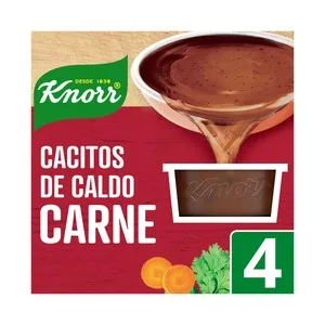 Knorr Cacitos de Caldo de Carne, con Ingredientes Naturales, sin Glutamato 4 Uds. 28 G. 112 G