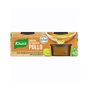 Knorr Cacitos de Caldo de Pollo, con Ingredientes Naturales, sin Glutamato 4 Uds. 28 G. 112 G