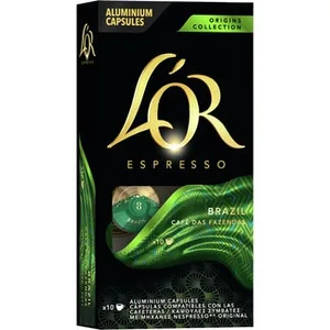 Café Brasil Origins Collection Compatibles con Máquinas Nespresso L'or