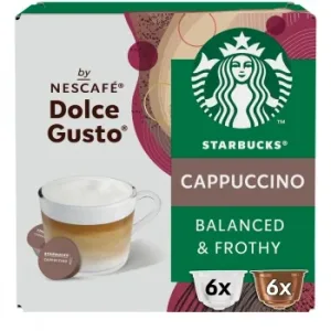 Café Cappuccino en Cápsulas Starbucks Nescafé Dolce Gusto 12 Unidades de 10 G.
