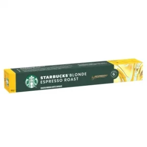 Café Cápsulas Espresso Blonde Roast Starbucks Compatible con Nespresso 10 Ud.
