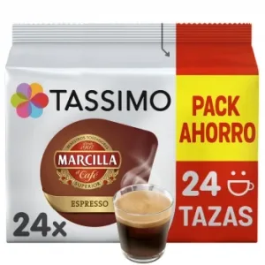 Café Cápsulas Espresso Marcilla Tassimo 24 Ud.