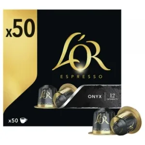 Café Cápsulas Espresso Onyx L'or Compatible con Nespresso 50 Ud.