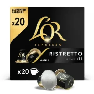 Café Cápsulas Espresso Ristretto L'or Compatible con Nespresso 20 Ud.