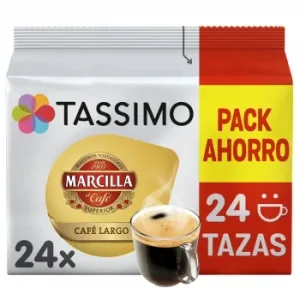Café Cápsulas Largo Tassimo Marcilla 24 Ud.