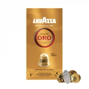 Café Cápsulas Lavazza Qualitá Oro Compatible con Nespresso 10 Ud.