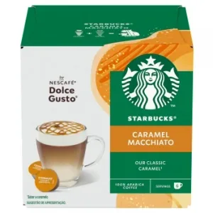 Cafe Caramel Macchiato en Cápsulas Starbucks Compatible con Nescafé Dolce Gusto 12 Ud.