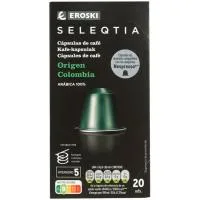 Café Colombia Cápsulas Comp. Nespresso Seleqtia, Caja 20 Uds